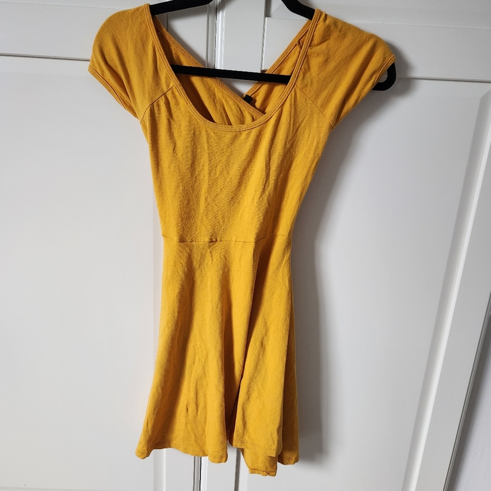 UK2LA Yellow mini dress